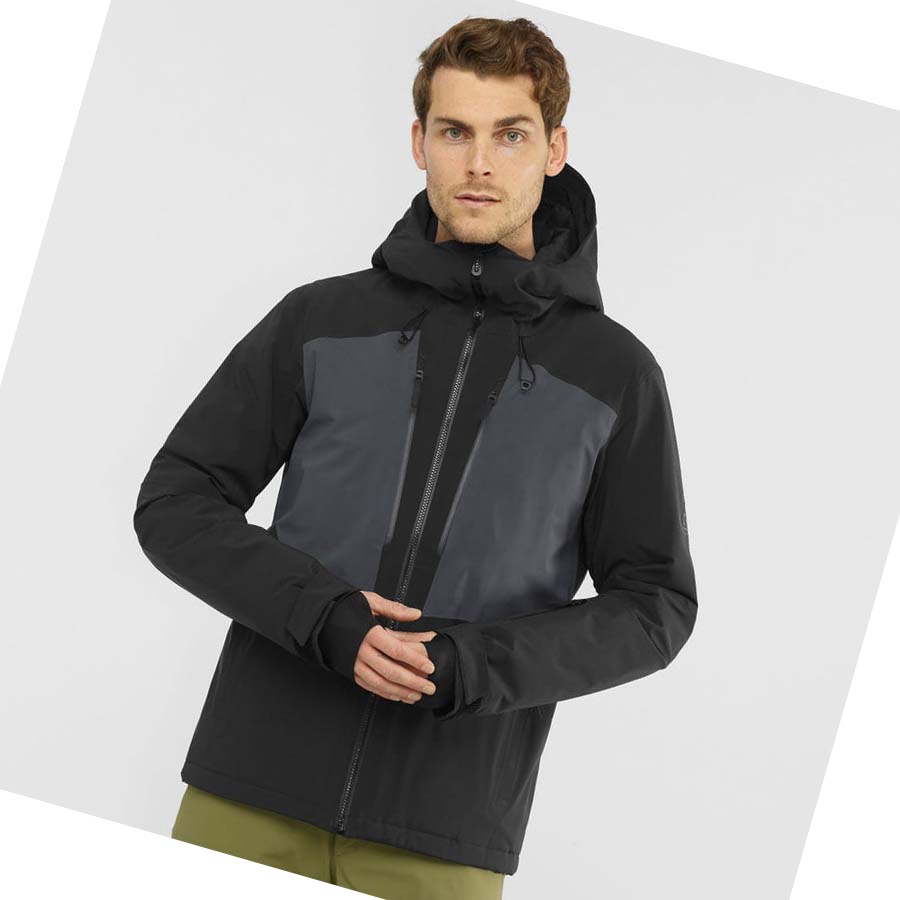 Chaquetas Salomon HIGHLAND INSULATED Hombre Negros | MX 3298ZUT